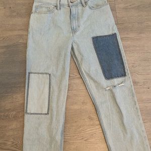 ASOS patchwork jeans